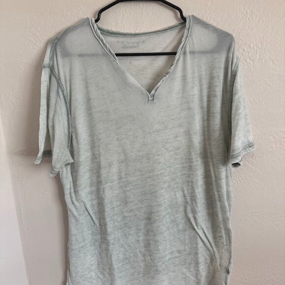 Lucky Brand Blouse – Size M, Light Blue/Grey (Distressed Style, Good Condition) - Picture 1 of 3